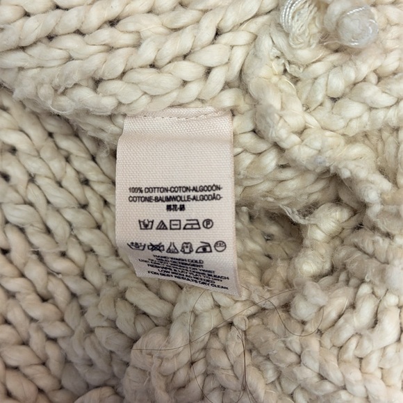 FREE PEOPLE Oversized Cable Knit Sweater Mock Turtleneck - Picture 6 of 9